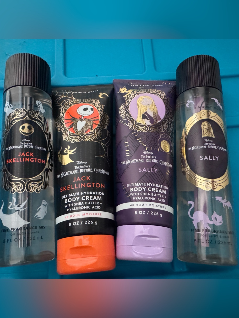 Disney The Nightmare Before Christmas Bath & Body Work - 2 body spray & 2 lotion